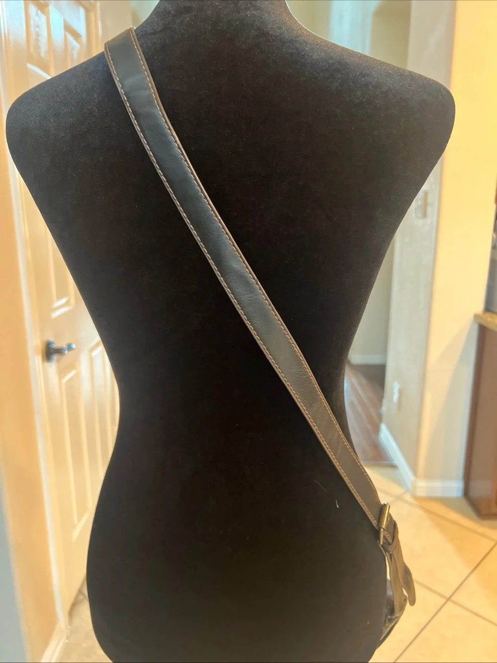 Black Leather Saddle Bag Crossbody Purse Women Shoulder Messenger Satchel Boho